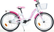Dino Bikes - Detský bicykel 20" 204R-05S - Girl white/ pink