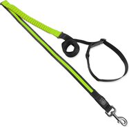 Vodítko Dog Fantasy USB LED nylonové bežecké zelené 2,5x180-250cm