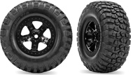 Traxxas Rad 2.2/3.0", Felge SCT schwarz, Reifen BFGoodrich (2) (4WD V/H, 2WD H)