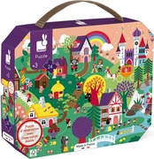 Janod Puzzle v kufríku Rozprávky 24 ks