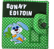 Interaktívna detská knižka Quiet Book, Rabbit