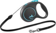 Vodítko Flexi Black Design lanko S modré 5m