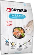 Krmivo Ontario Cat Hair &amp; Skin 6,5kg