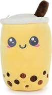 KAWAII BUBBLE TEA gelbes Plüschtier 22cm