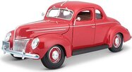 Maisto - 1939 Ford Deluxe Coupe, červený, 1:18