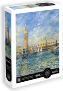SENTOSPHERE Puzzle Pohľad na Benátky (Dóžov palác)-Pierre- Auguste Renoir 1000 dielikov
