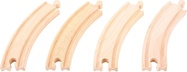 Bigjigs Rail Dlhé kruhové koľaje 17 cm 4 ks