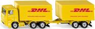 SIKU Blister - DHL teherautó pótkocsival