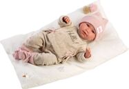 Llorens 74020 NEW BORN - realistická bábika bábätko so zvukmi a mäkkým látkovým telom - 42