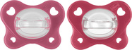 CHICCO Cumlík Physio Dual Soft silikónový dievča 16-36m, 2 ks