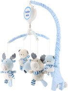 Elektronický kolotoč nad postieľku Baby Mix Losy a medvedíky s melódiami