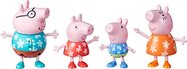 Peppa Pig famille en vacances, ensemble de 4 figurines