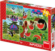 Dino Krtko 3x55 Puzzle