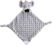 Elefant babyted adormitor, jucărie de dentiție, zornăitoare pluș 25x25cm