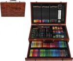 Sada na malovanie - Art box kreatívna sada 143ks v drevenom kufríku 38x25x8cm