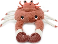 PTIPOTOS Plyšový krab Cassecou tehlová - mama s miminkom