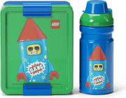 LEGO Rocket desiatový set (fľaša a box) - modrá/zelená