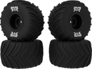 Arrma koleso s pneumatikou dBoots Chevron MT, disk čierny (4): GROM