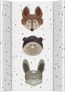 CEBA BABY Matelas à langer à 2 bords avec planche rigide (50x70) Basic Cute Animals