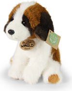 Cane di peluche San Bernardo 20 cm ECO-FRIENDLY PLUSH WORLD