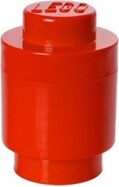 LEGO® úložný box guľatý - červená o123 x 182 mm