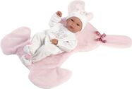 Llorens 63598 NEW BORN dievčatko - realistická bábika bábätko s celovinylovým telom - 35cm