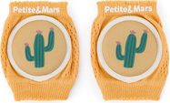 PETITE&amp;MARS Chrániče kolien elastické na lozenie Follow Intense Ochre