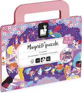 Janod Magnetipuzzle Prințese 36 buc în formă de valiză