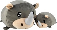 Magic Baby Nosorožec - mamička s mláďatkom - set plyšových hračiek 20 a 40 cm