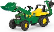 Rollytoys Šliapací traktor Rolly Junior John Deere s bagrom a nakladačom