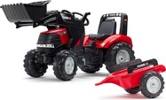 Falk Šliapací traktor 996AM Case IH Puma 240CVX s nakladačom a vlečkou