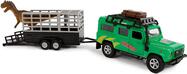 Land Rover 28cm kov na spätný chod s prívesom a dinosaurom