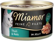 Konzerva Miamor Feine Filets Adult tuniak s ryžou v želé 100g