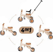 PETITE&amp;MARS Tricycle multifonction 4 en 1 Drift Desert Sand