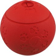 Hračka Dog Fantasy lopta na pamlsky červená 11cm