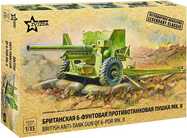 Model Kit military 3518 - British Anti-Tank Gun QF 6-PDR MK-II (1:35)