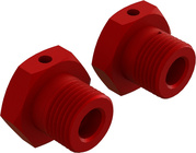 Mozzo ruota Arrma 17mm alluminio rosso (2)
