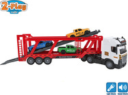 2-Play Trasportatore di auto 38cm a frizione a batteria con luce e suono + 3 auto
