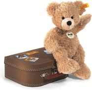 STEIFF Friends Fynn Teddy bear in suitcase, beige plyšová hračka