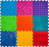 Ortek Masážna ortopedická podložka Puzzle "Mix" 9 prvkov