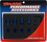 Traxxas hliníkový náboj kolesa 17mm krátky modrý (4)