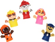 Maňuška prstová 5ks Paw patrol guma 6cm