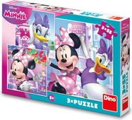 Puzzle Minnie und Daisy 3x55 Teile