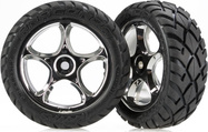 Traxxas koleso 2.2", disk Tracer Chrom, pneu Anaconda (2) (predné)