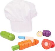 Bigjigs Toys Drevená krájacia zelenina s čiapkou