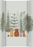 CEBA BABY Matelas à langer 2-bords avec planche rigide (50x70) Basic Forest Companions