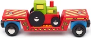 Bigjigs Rail Wagon mit Traktor + 2 Gleisen