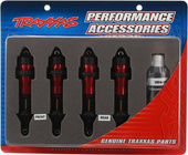 Traxxas tlmič GTR hliníkový červený (2)