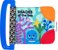 BABY EINSTEIN Mekana knjiga s grizalicom i teksturama Shades of the Sea™, 0m+