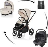 Kolica Move Cross 5X + autosjedalica Baby-Safe Core, Quartz Beige